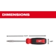 Purchase Top-Quality MILWAUKEE - 48-22-2908 - Hex Multi-Bit Screwdriver pa1