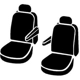 Purchase Top-Quality Couvecrle de siège ou couvercles par FIA - SP87-37BLACK pa3