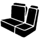 Purchase Top-Quality Seat Cover Or Covers by FIA - TR48BLACK pa4