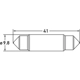 Purchase Top-Quality HELLA - 6411LED6.5K - Dome Light Bulb pa2