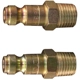 Purchase Top-Quality T-Style 1/4" (M) NPT Quick Coupler Plug in Box Package, 1 Piece (Pack of 10) by MILTON INDUSTRIES INC - 783 pa1