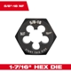 Purchase Top-Quality MILWAUKEE - 49-57-5371 - Hex Threading Die pa5