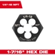 Purchase Top-Quality MILWAUKEE - 49-57-5391 - Hex Threading Die pa5