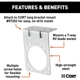 Purchase Top-Quality Trailer Wire Connector Bracket by CURT MANUFACTURING - 58230 pa5