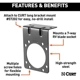 Purchase Top-Quality Trailer Wire Connector Bracket by CURT MANUFACTURING - 58290 pa5