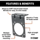 Purchase Top-Quality Trailer Wire Connector Bracket by CURT MANUFACTURING - 58510 pa5