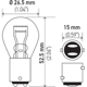 Purchase Top-Quality HELLA - 7225 - Tail Lamp Bulb pa2