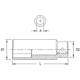 Purchase Top-Quality GENIUS - 417821 - 1/2" Dr. 21mm Deep Impact Socket pa2