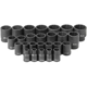 Purchase Top-Quality GREY PNEUMATIC TOOLS - 1726M - 1/2" Drive Metric Impact Socket Set pa1