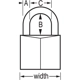 Purchase Top-Quality MASTER LOCK - 140D - 1-9/16in Wide Solid Brass Body Padlock pa2