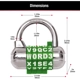 Purchase Top-Quality MASTER LOCK - 1534D - 2-1/2in Combination Lock pa2