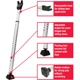 Purchase Top-Quality MASTER LOCK - 265DCCSEN - 20 Gauge Dual Function Adjustable Door Security Bar pa3