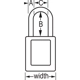 Purchase Top-Quality MASTER LOCK - 410BLU - Thermoplastic Safety Padlock pa1