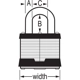 Purchase Top-Quality MASTER LOCK - 5KALJ-A297 - Laminated Steel Pin Tumbler Padlock with 2-1/2in (64mm) Shackle, Keyed Alike pa2