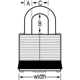 Purchase Top-Quality MASTER LOCK - 7D - Laminated Steel Pin Tumbler Padlock pa2