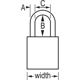 Purchase Top-Quality MASTER LOCK - A1105CLR - Silver Anodized Aluminum Safety Padlock pa2