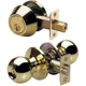 Purchase Top-Quality MASTER LOCK - BAC0603 - Ball Style Knob Entry Door Lock with Single Cylinder Deadbolt pa1