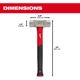 Purchase Top-Quality MILWAUKEE - 48229314 - 4lb Fiberglass Engineer Hammer pa2