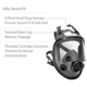 Purchase Top-Quality NORTH SAFETY - 54001 - Full Face Respirator with Dual Cartridge Connectors pa2