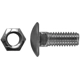 Purchase Top-Quality PAPCO - 245-165 - 3/8"x1" Round Head Bumper Bolts pa1