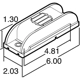 Purchase Top-Quality TRUCK LITE - 21275Y - 21 Series 2"x6" Yellow Rectangular Bolt-on Mount LED Clearance Marker Light pa4