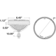 Purchase Top-Quality TRUCK LITE - 27270C - 7" Round Chrome LED Euro Headlight pa4