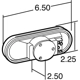 Purchase Top-Quality TRUCK LITE - 60202R - Super 60 Series Red Oval Grommet Mount Combination Tail Light pa4