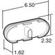 Purchase Top-Quality TRUCK LITE - 60250R - 60 Series Red Oval Grommet Mount LED Combination Tail Light pa4