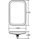 Purchase Top-Quality TRUCK LITE - 97807 - Flat Mirror pa2
