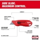 Purchase Top-Quality MILWAUKEE - 48-22-1516 - Compact Side Slide Utility Knife pa1