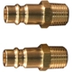 Purchase Top-Quality V-Style 1/4" (M) NPT High Flow Quick Coupler Plug, 10 Pieces by MILTON INDUSTRIES INC - 760 pa2