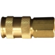 Purchase Top-Quality V-Style 3/8" (F) NPT x 1/4" 74 CFM High-Flow Quick Coupler Body, 10 Pieces (Pack of 10) by MILTON INDUSTRIES INC - 766 pa1