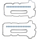 Purchase Top-Quality Valve Cover Gasket Set by FEL-PRO - VS50610R pa3