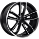 Purchase Top-Quality REPLICA 129 Gloss Black - Machined Face Wheel by ART (18x8.0 35mm) pa1