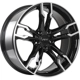 Purchase Top-Quality ART - R16518004 - REPLICA 165 Gloss Black - Machined Face Wheel (18x8.0 25mm) pa1