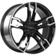 Purchase Top-Quality ART - R1651808 - REPLICA 165 Gloss Black With Machined Face Wheel (18x8.0 35.0mm) pa2