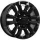 Purchase Top-Quality REPLICA 327 Gloss Black Wheel by ART (20x8.5 15mm) pa1