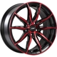Purchase Top-Quality Gloss Black - Machined Face - Red Face alloy by DAI WHEELS (15x6.5 38.0 mm) pa1