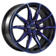 Purchase Top-Quality Gloss Black - Machined Face - Blue Face alloy by DAI WHEELS (15x6.5 38.0 mm) pa1