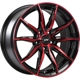 Purchase Top-Quality Gloss Black - Machined Face - Red Face alloy by DAI WHEELS (17x7.5 41.0 mm) pa1