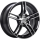 Purchase Top-Quality Gloss Black - Machined Face alloy by DAI WHEELS (15x6.5 40.0 mm) pa1