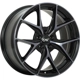 Purchase Top-Quality Gloss Black - Machined Face - Smoked Clear alloy by DAI WHEELS (17x7.5 40.0 mm) pa1