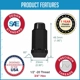 Purchase Top-Quality COYOTE WHEEL ACCESSORIES - 701142BLK - Lug Nut pa2