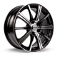 Purchase Top-Quality Spark Black Machined Wheel by RTX (15x6 45mm) pa3