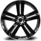 Purchase Top-Quality SMS Black Machined Wheel by RTX (17x7.5 40mm) pa1