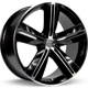 Purchase Top-Quality SMS Black Machined Wheel by RTX (17x7.5 40mm) pa3