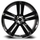 Purchase Top-Quality SMS Black Machined Wheel by RTX (17x7.5 20mm) pa1