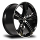 Purchase Top-Quality SMS Black Machined Wheel by RTX (17x7.5 20mm) pa2