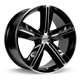Purchase Top-Quality SMS Black Machined Wheel by RTX (17x7.5 20mm) pa3