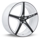 Purchase Top-Quality Illusion White and Black Wheel by RTX (20x8.5 45mm) pa1
